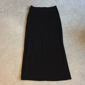 Black maxi skirt